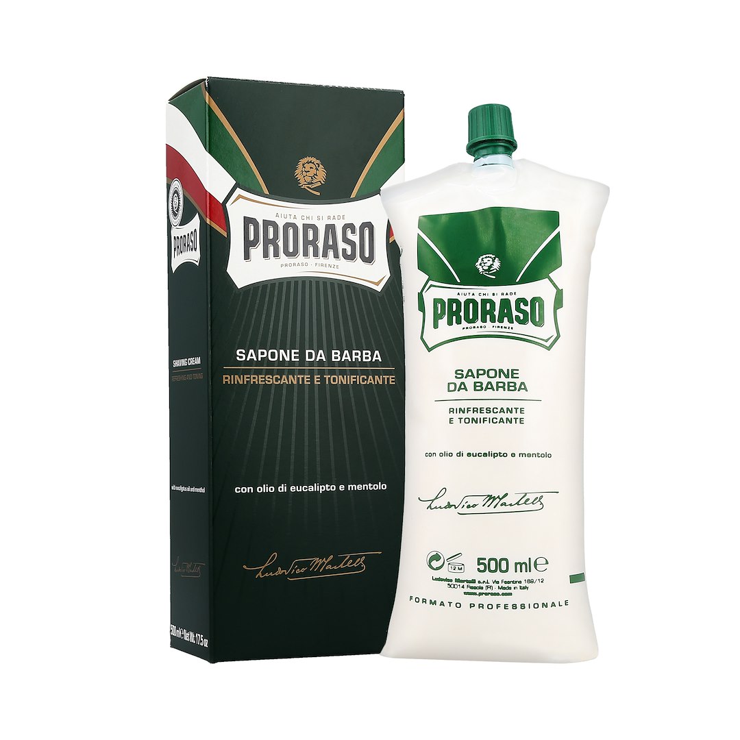 PRORASO GREEN LINE SHAVING CREAM 500ML