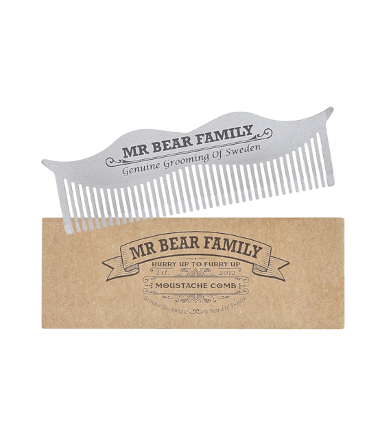 MR. BEAR FAMILY MOUSTACHE STEEL COMB