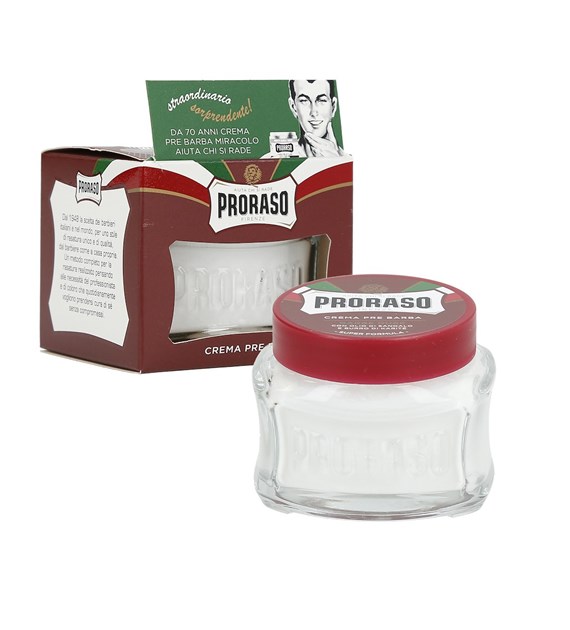 PRORASO RED LINE PRE-SHAVING CREAM 100ML