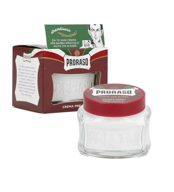 PRORASO RED LINE PRE-SHAVING CREAM 100ML