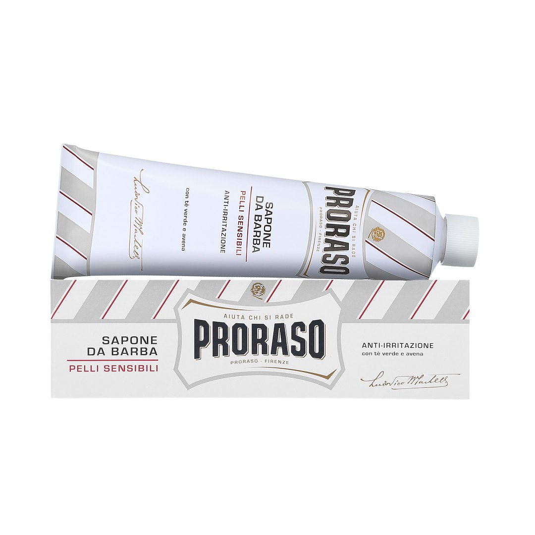 PRORASO WHITE LINE SHAVING SOAP IN A TUBE 150ML