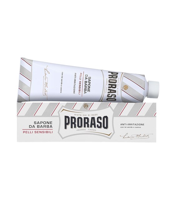 PRORASO WHITE LINE SHAVING SOAP IN A TUBE 150ML