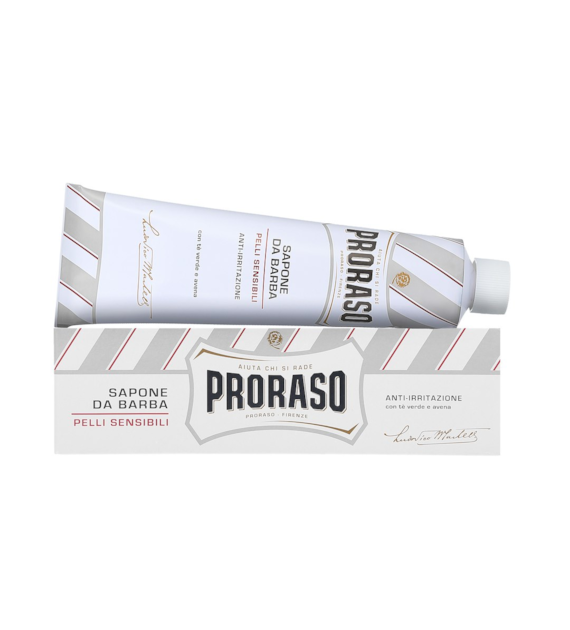 PRORASO WHITE LINE SHAVING SOAP IN A TUBE 150ML