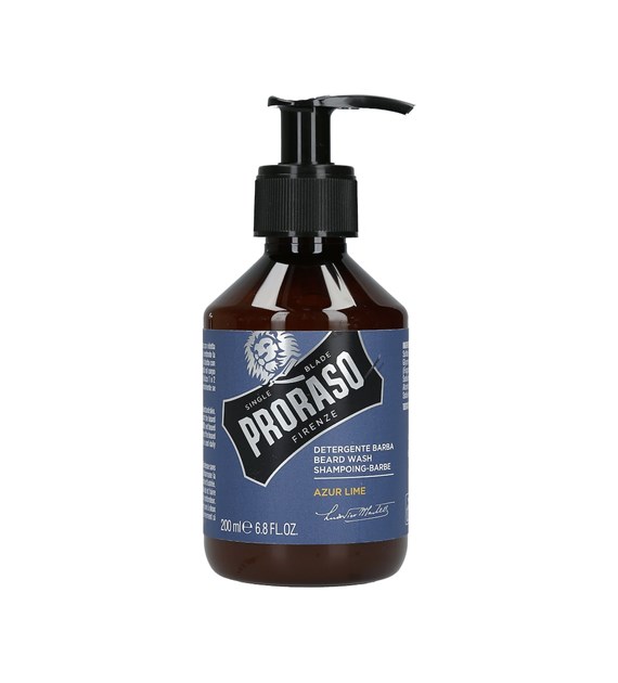 PRORASO AZUR LIME BEARD WASH SHAMPOO 200ML