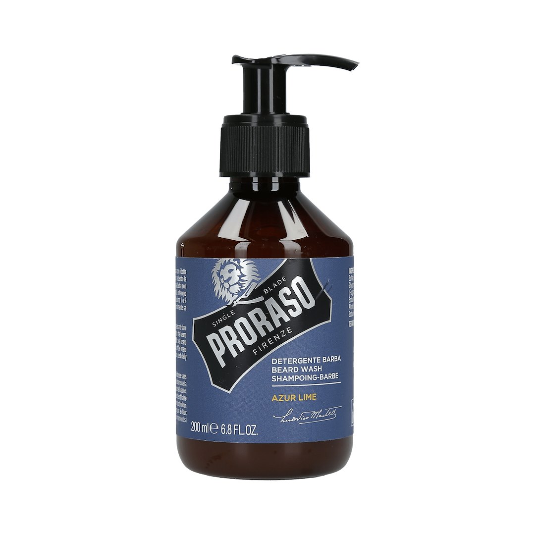 PRORASO AZUR LIME BEARD WASH SHAMPOO 200ML