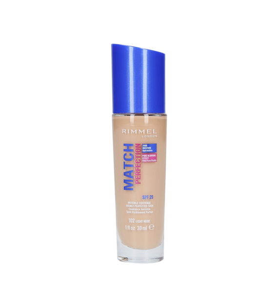 RIMMEL MATCH PERFECTION SPF20 102 LIGHT NUDE 30ML