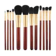 MIMO MAKEUP BRUSH WOODEN 12PCS SET