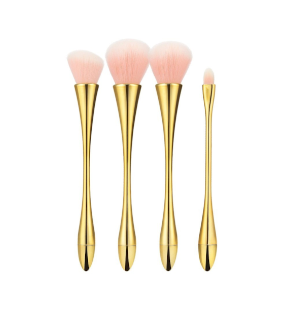 MIMO MAKEUP BRUSH GOLDEN 4PCS SET