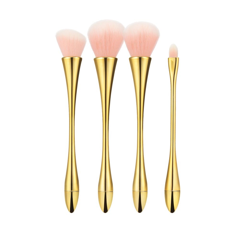 MIMO MAKEUP BRUSH GOLDEN 4PCS SET