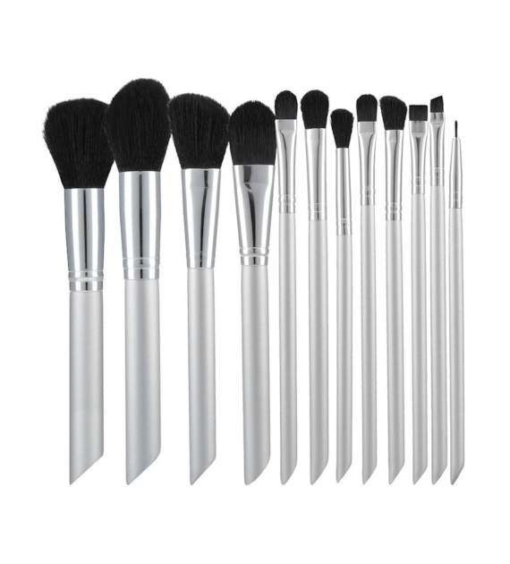 MIMO MAKEUP BRUSH GREY 12PCS SET
