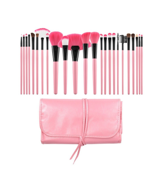 MIMO MAKEUP BRUSH PINK 24PCS SET