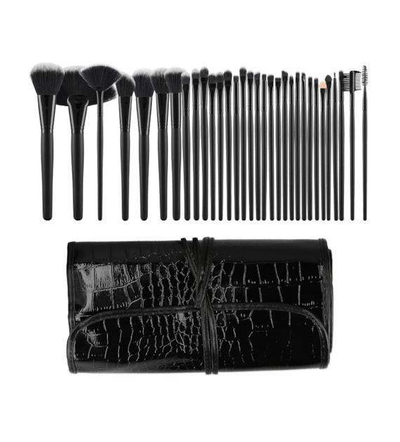 MIMO MAKEUP BRUSH BLACK 32PCS SET