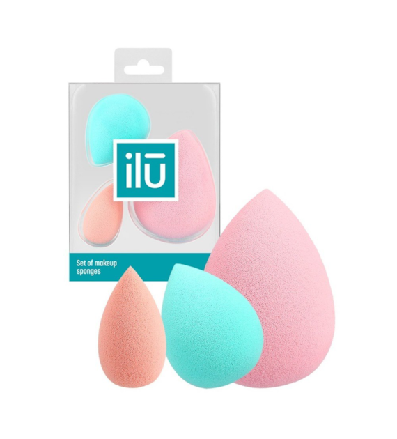 ILU MU SPONGES MINI MEDIUM LARGE 3PCS
