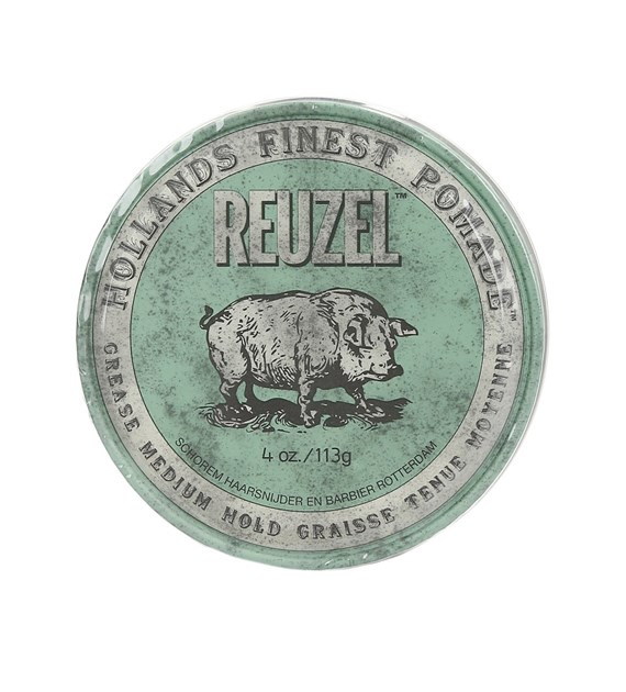 REUZEL GREEN GREASE MEDIUM HOLD POMADE 113G