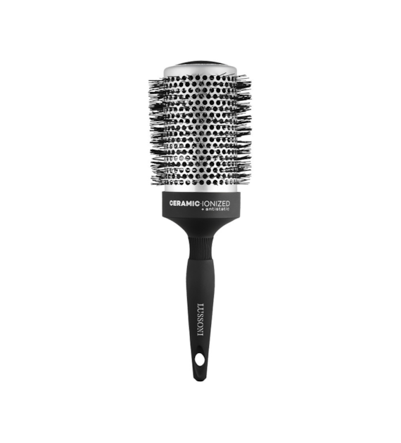 LUSSONI HR BRUSH C&S ROUND SILVER STYLING 65MM
