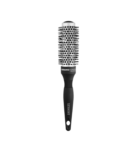 LUSSONI HR BRUSH C&S ROUND SILVER STYLING 33MM