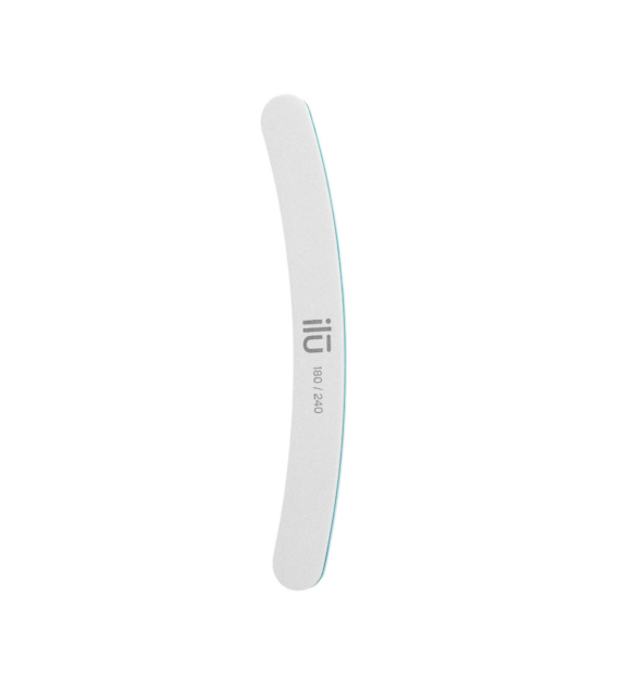 ILU NS NAIL FILE WHITE BANANA GRID 180/240