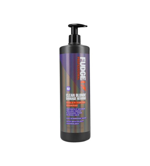 FUDGE CLEAN BLONDE DAM REW V-TONING SHAMPOO 1L
