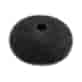 LUSSONI HR ACC HAIR BUN RING BLACK 90MM