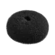 LUSSONI HR ACC HAIR BUN RING BLACK 110MM