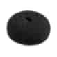 LUSSONI HR ACC HAIR BUN RING BLACK 110MM