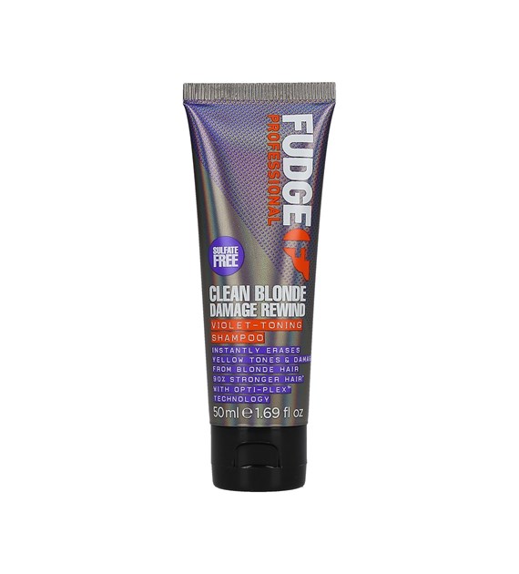 FUDGE CLEAN BLONDE DAM REW V-TONING SHAMPOO 50ML