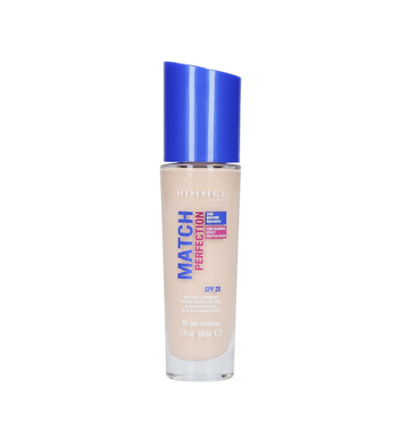 RIMMEL MATCH PERFECTION SPF20 010 PORCELAIN 30ML