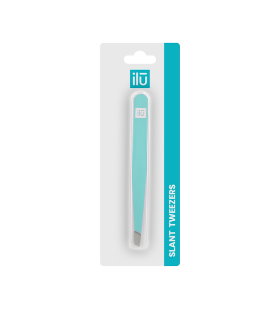 ILU MU ACC TWEEZERS SLANT, TURQUOISE