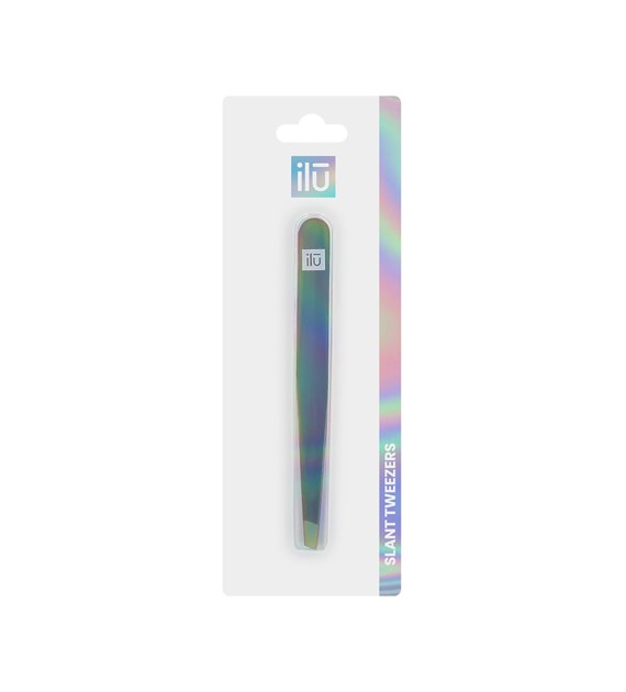 ILU MU ACC TWEEZERS SLANT, RAINBOW