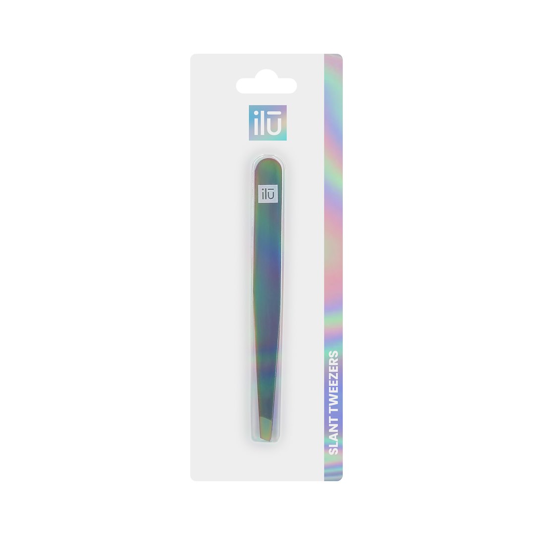 ILU MU ACC TWEEZERS SLANT, RAINBOW