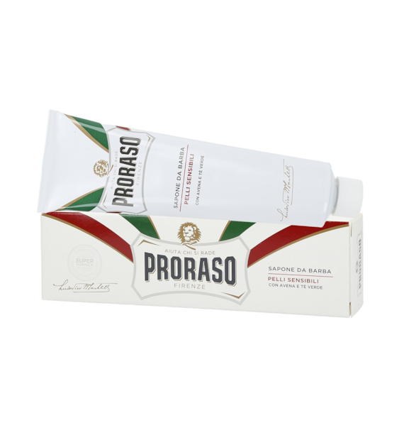 PRORASO WHITE LINE SHAVING SOAP IN A TUBE 150ML