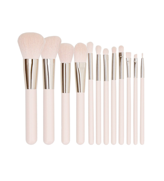 MIMO MAKEUP BRUSH PINK 12PCS SET