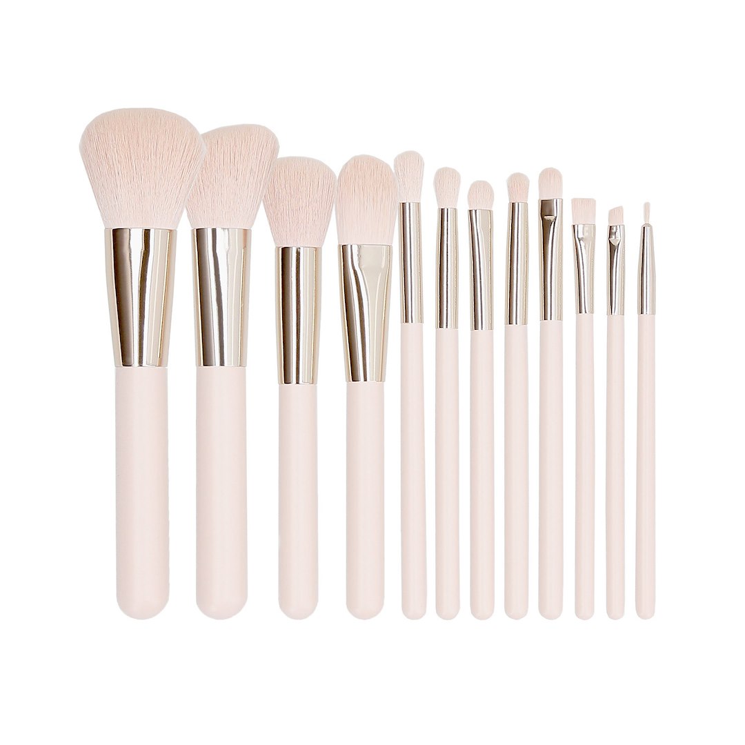 MIMO MAKEUP BRUSH PINK 12PCS SET