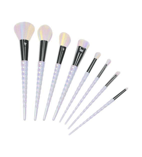 MIMO MAKEUP BRUSH UNICORN PASTEL 8PCS SET