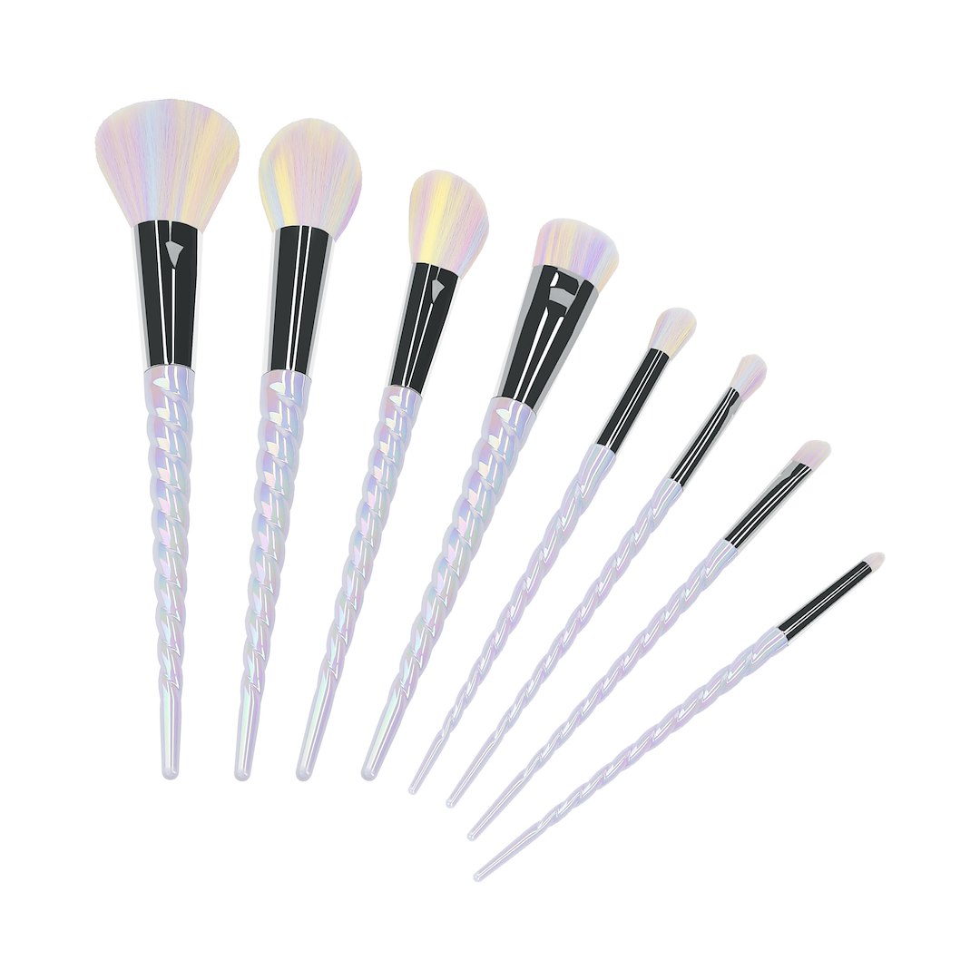 MIMO MAKEUP BRUSH UNICORN PASTEL 8PCS SET