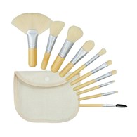 MIMO MAKEUP BRUSH BAMBOO WHITE 10PCS SET