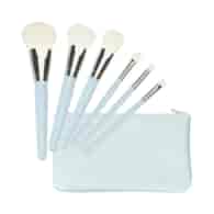 MIMO MAKEUP BRUSH BLUE 6 PCS SET