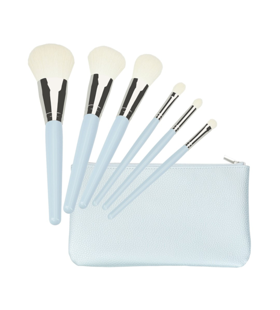 MIMO MAKEUP BRUSH BLUE 6 PCS SET