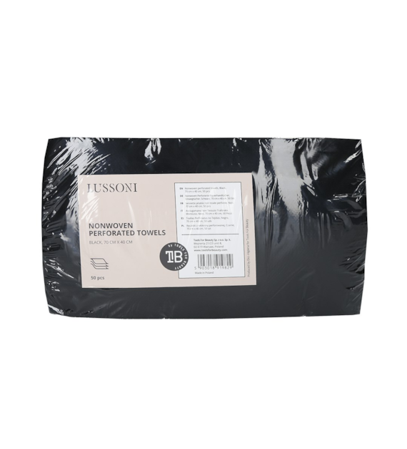 LUSSONI DSP TOWEL FABRIC PERF BLACK 70X40 (50PCS)