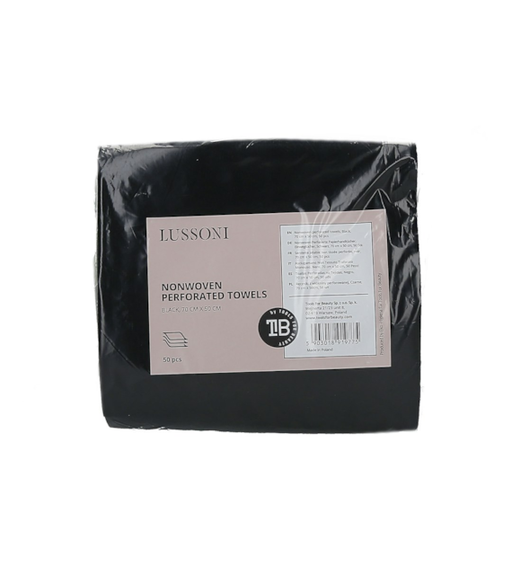 LUSSONI DSP TOWEL FABRIC PERF BLACK 70X50 (50PCS)