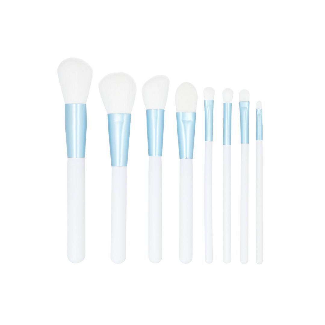 MIMO MAKEUP BRUSH WHITE 9 PCS SET