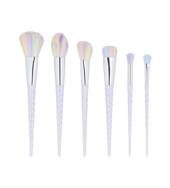 MIMO MAKEUP BRUSH UNICORN PASTEL 6PCS SET