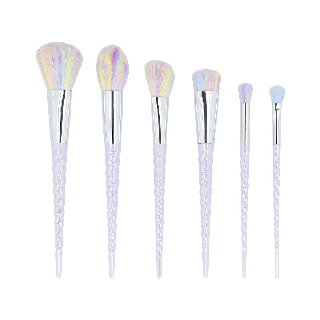 MIMO MAKEUP BRUSH UNICORN PASTEL 6PCS SET