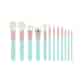 MIMO MAKEUP BRUSH TURQUOISE 12 PCS SET
