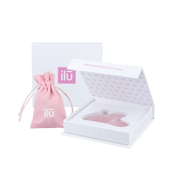 ILU MU ACC ROSE QUARTZ GUA SHA STONE