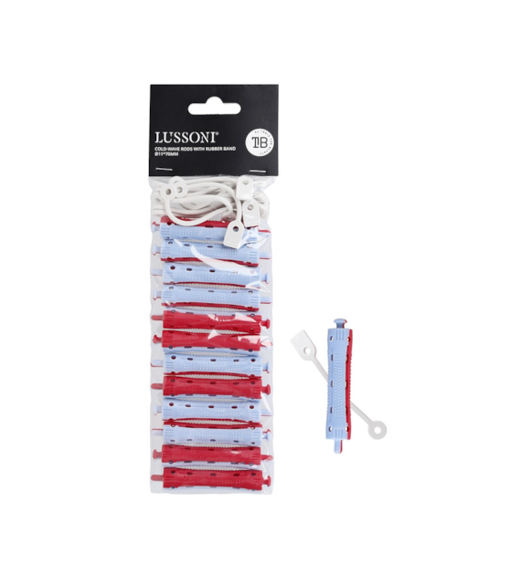 LUSSONI COLD-WAVE RODS WITH RUBBER BAND O11*70MM