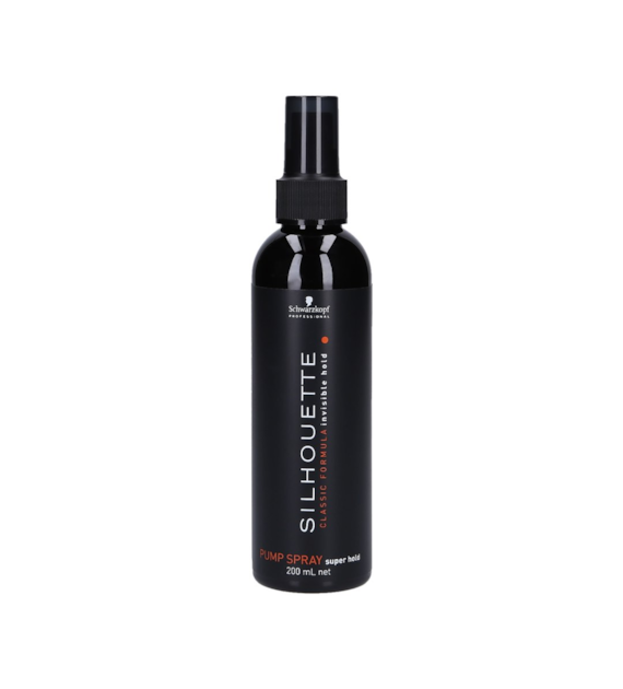 SILHOUETTE SUPER HOLD PUMP SPRAY (BLACK) 200ML