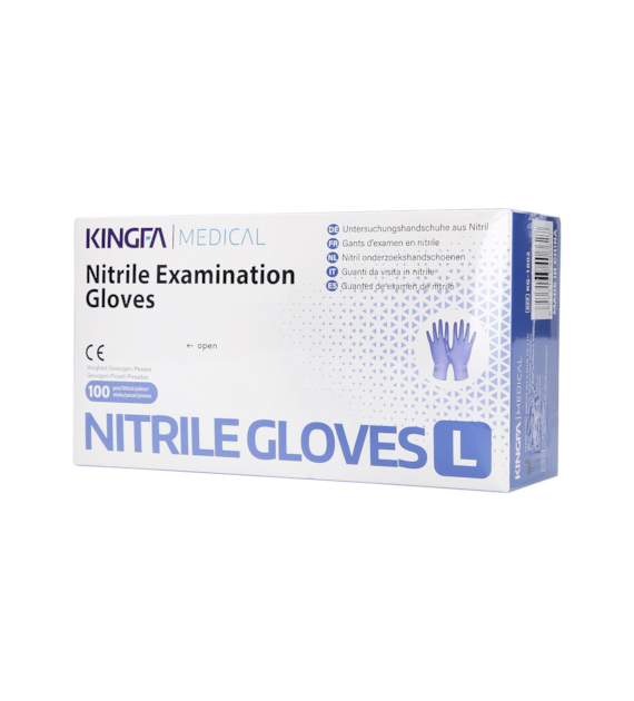 NITRILE GLOVES VIOLET 100PCS L