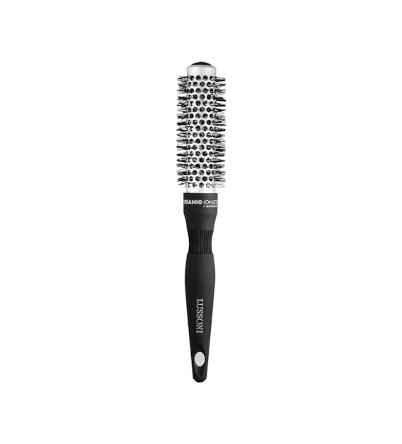 LUSSONI HR BRUSH C&S ROUND SILVER STYLING 25MM PET