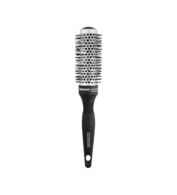 LUSSONI HR BRUSH C&S ROUND SILVER STYLING 33MM PET